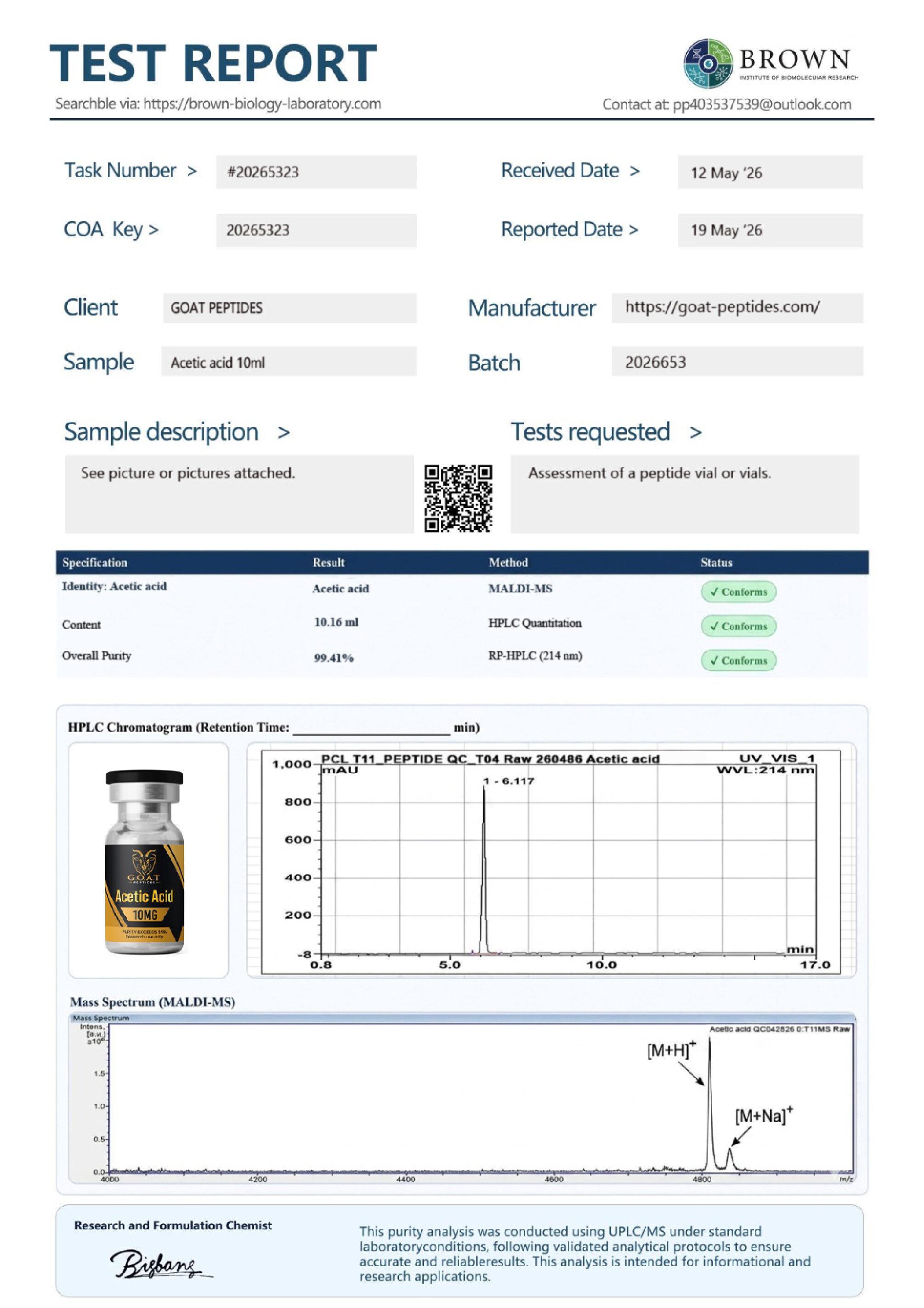 Acetic acid 10ml